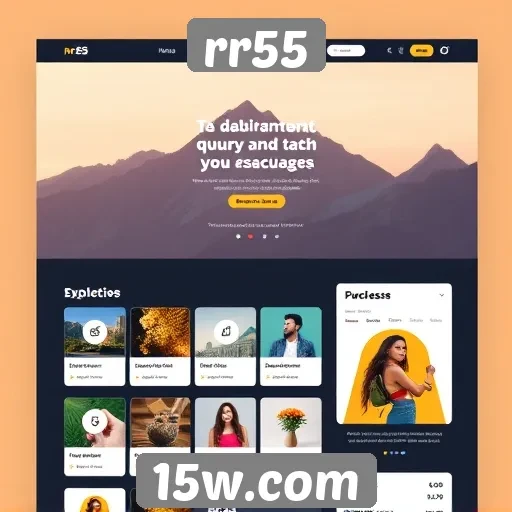 Interface do site rr55 é intuitiva e simples de usar